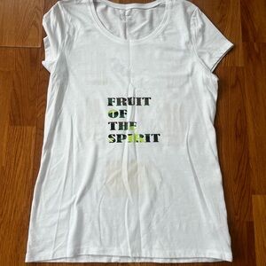 No Boundaries White Graphic Tee - Fruit of the Spirit